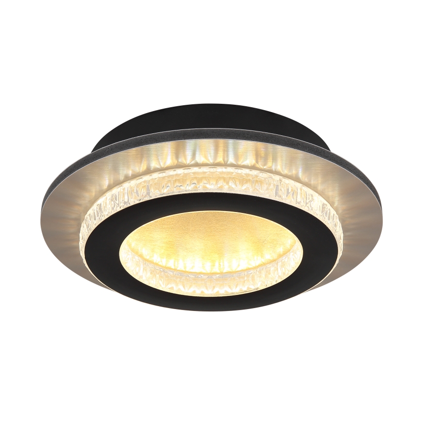 Глобо - світлодіодний стельовий світильник 12Вт/230В 3000/4000/6500К діаметр 20 см чорний