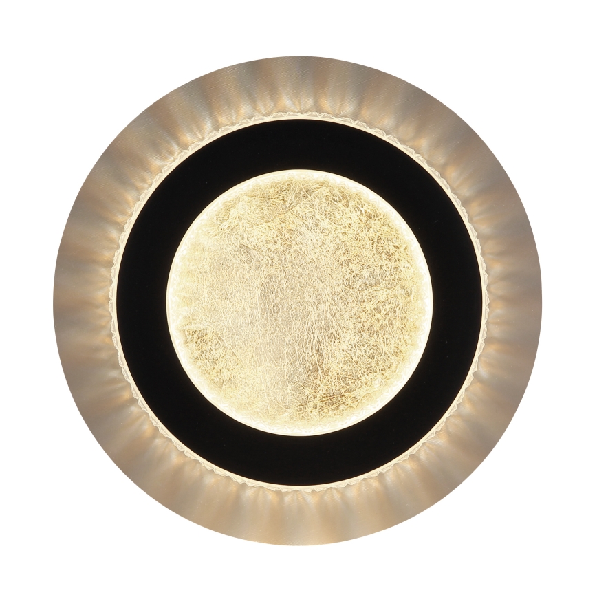 Глобо - світлодіодний стельовий світильник 12Вт/230В 3000/4000/6500К діаметр 20 см чорний