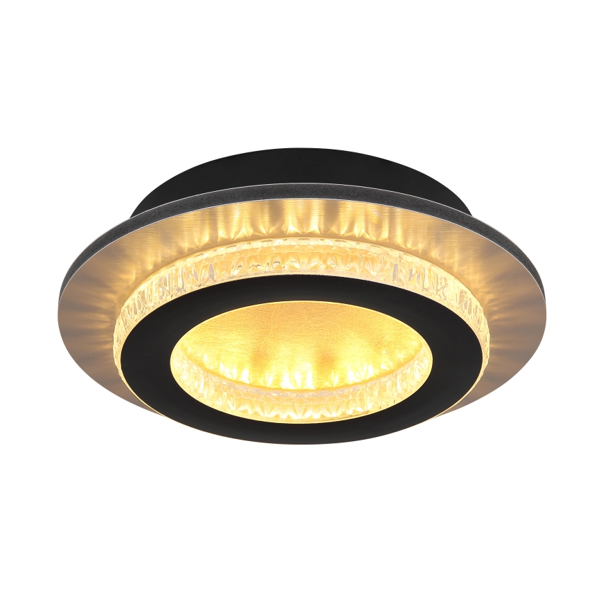 Глобо - світлодіодний стельовий світильник 12Вт/230В 3000/4000/6500К діаметр 20 см чорний