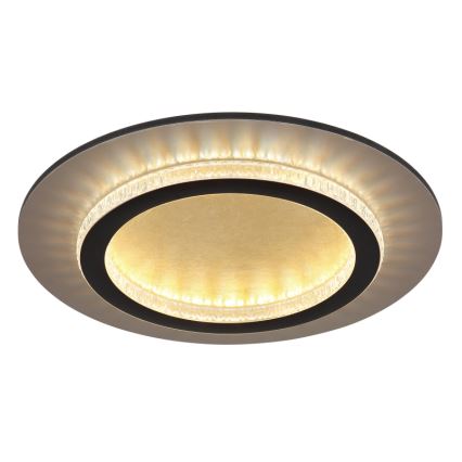 Globo — LED-потолочный светильник, 24 Вт, 230 В, с выбором цветовой температуры 3000/4000/6500 К, диаметр 35 см, чёрный