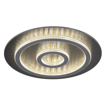 Globo - диммируемый светодиодный потолочный светильник LED/40 Вт/230 В 3000-6500 К, диаметр 45 см, антрацит + пульт дистанционного управления