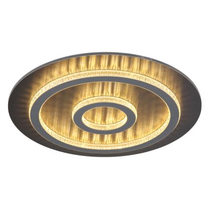 Globo - диммируемый светодиодный потолочный светильник LED/40 Вт/230 В 3000-6500 К, диаметр 45 см, антрацит + пульт дистанционного управления