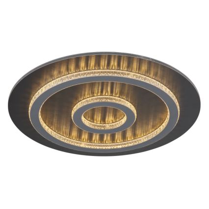 Globo - диммируемый светодиодный потолочный светильник LED/40 Вт/230 В 3000-6500 К, диаметр 45 см, антрацит + пульт дистанционного управления