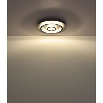 Globo - диммируемый светодиодный потолочный светильник LED/40 Вт/230 В 3000-6500 К, диаметр 45 см, антрацит + пульт дистанционного управления