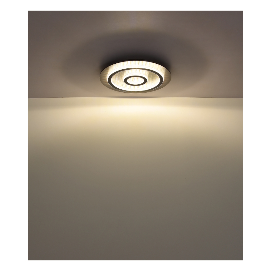 Globo - диммируемый светодиодный потолочный светильник LED/40 Вт/230 В 3000-6500 К, диаметр 45 см, антрацит + пульт дистанционного управления