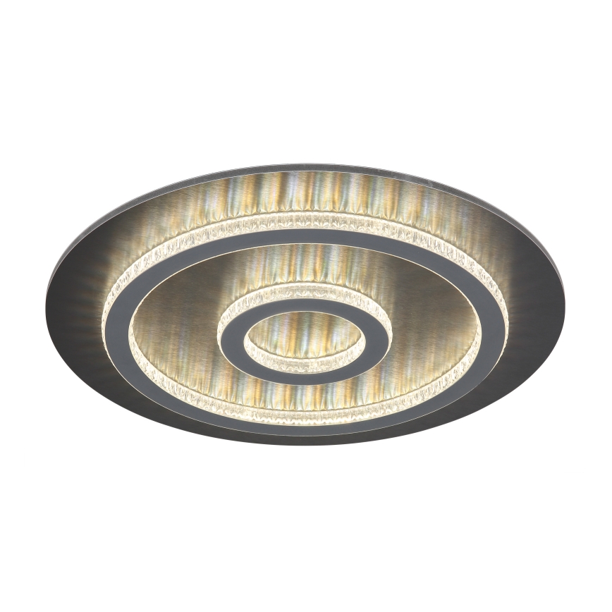 Globo - Димований LED-стельовий світильник LED/40W/230V 3000-6500K, діаметр 45 cm, антрацит + пульт дистанційного керування