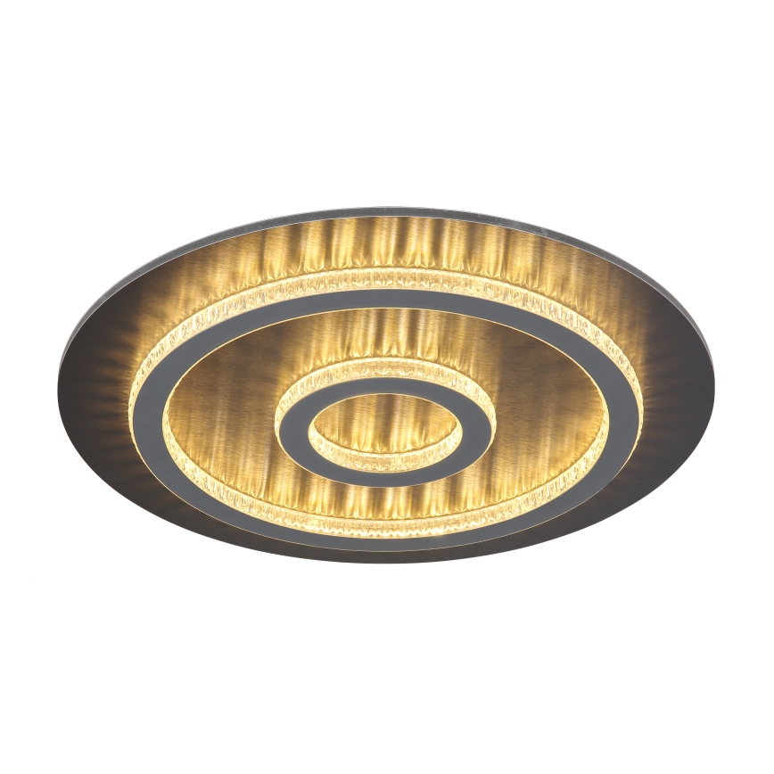 Globo - Димований LED-стельовий світильник LED/40W/230V 3000-6500K, діаметр 45 cm, антрацит + пульт дистанційного керування