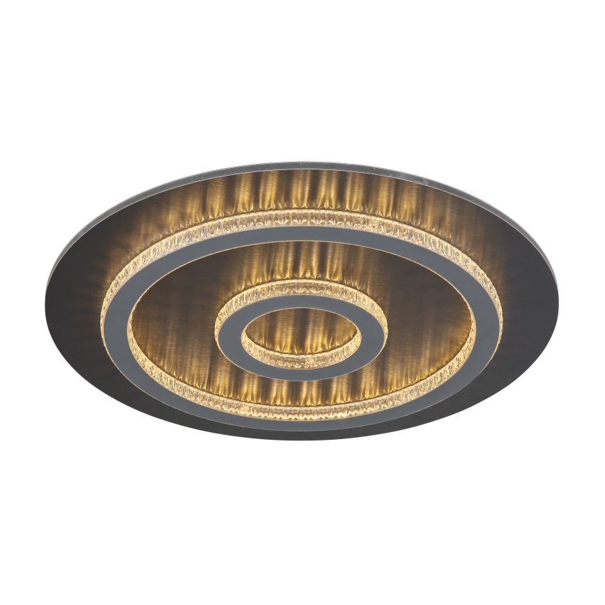 Globo - Димований LED-стельовий світильник LED/40W/230V 3000-6500K, діаметр 45 cm, антрацит + пульт дистанційного керування