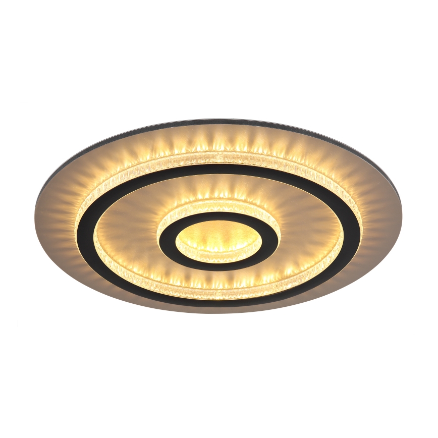 Globo - LED Диммируемый потолочный светильник LED/40Вт/230В 3000-6500К диаметр 45 см чёрный + пульт дистанционного управления