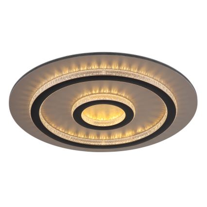 Globo - LED Диммируемый потолочный светильник LED/40Вт/230В 3000-6500К диаметр 45 см чёрный + пульт дистанционного управления