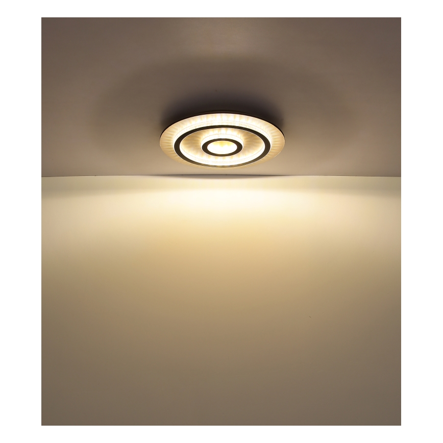 Globo - LED Диммируемый потолочный светильник LED/40Вт/230В 3000-6500К диаметр 45 см чёрный + пульт дистанционного управления