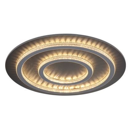 Globo - Светодиодный диммируемый потолочный светильник LED/60W/230V 3000-6500K диам. 55 см антрацит + пульт дистанционного управления