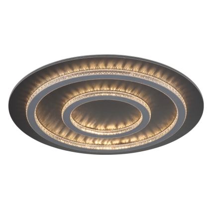 Globo - Светодиодный диммируемый потолочный светильник LED/60W/230V 3000-6500K диам. 55 см антрацит + пульт дистанционного управления