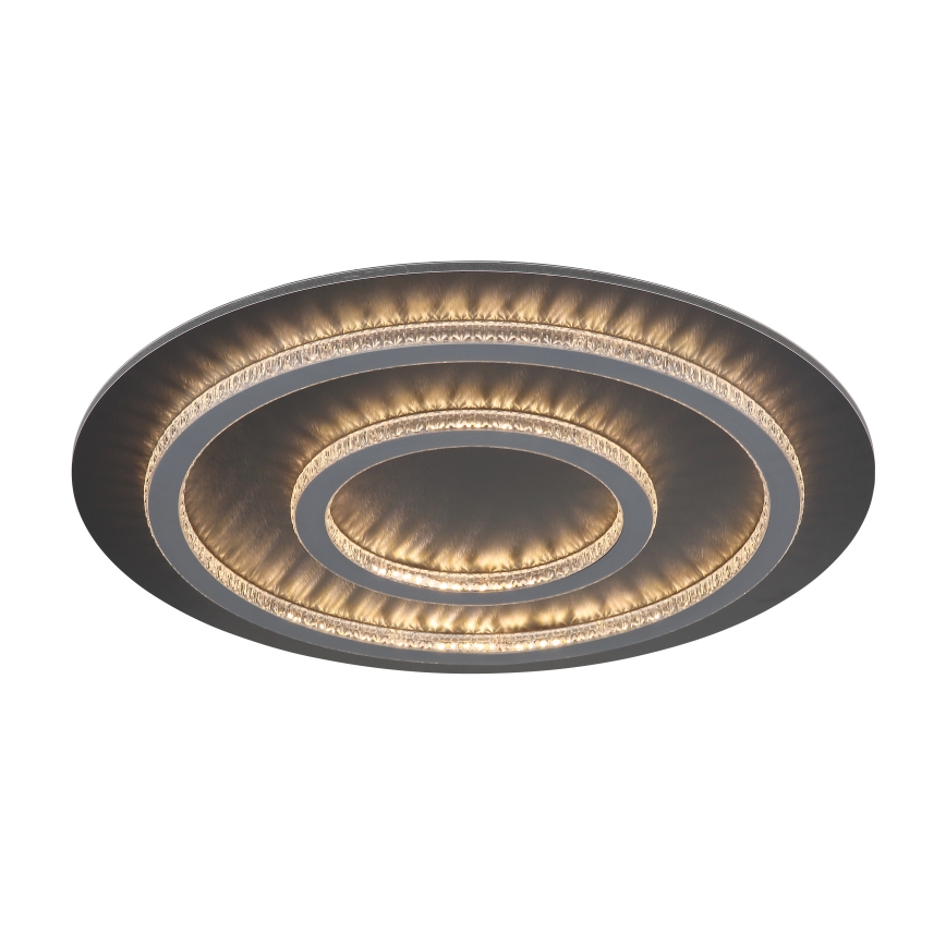 Globo - Светодиодный диммируемый потолочный светильник LED/60W/230V 3000-6500K диам. 55 см антрацит + пульт дистанционного управления
