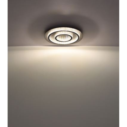 Globo - Светодиодный диммируемый потолочный светильник LED/60W/230V 3000-6500K диам. 55 см антрацит + пульт дистанционного управления