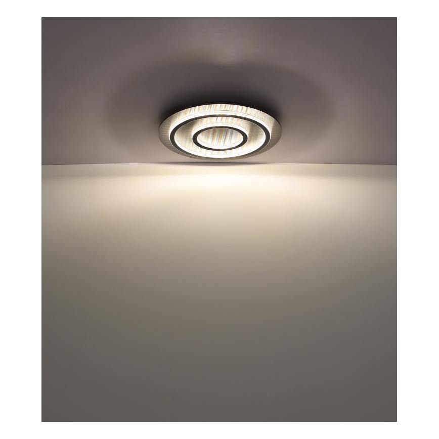 Globo - Светодиодный диммируемый потолочный светильник LED/60W/230V 3000-6500K диам. 55 см антрацит + пульт дистанционного управления