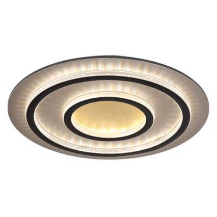Globo - диммируемый потолочный светильник LED/60Вт/230В 3000-6500К, диаметр 55 см, чёрный, с пультом дистанционного управления