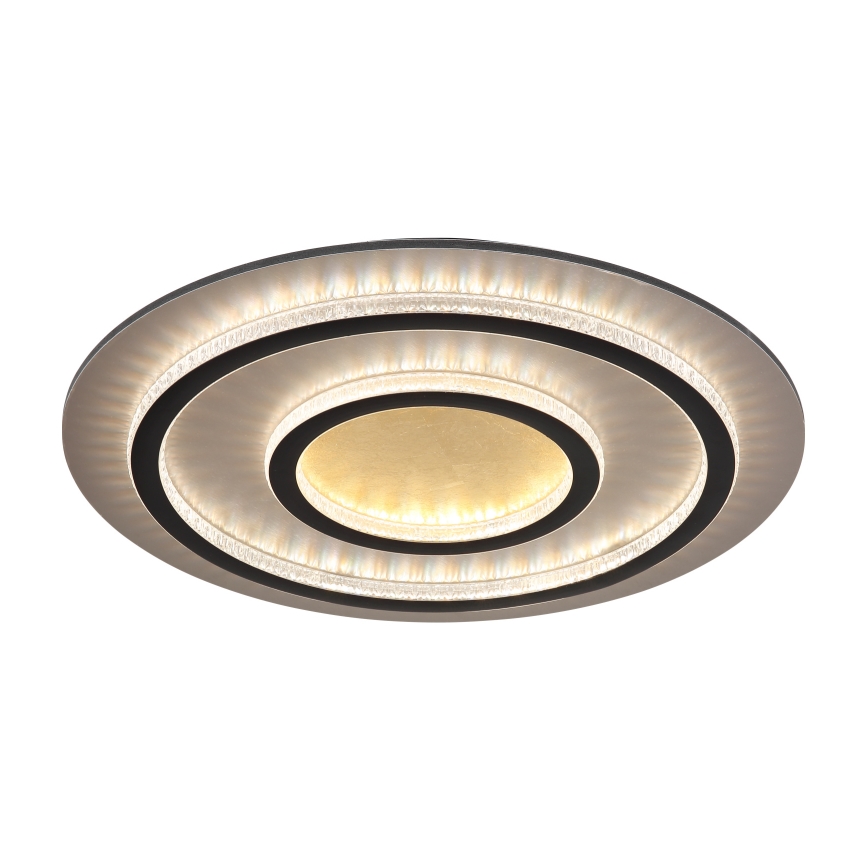 Globo - диммируемый потолочный светильник LED/60Вт/230В 3000-6500К, диаметр 55 см, чёрный, с пультом дистанционного управления