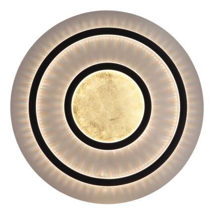 Globo - диммируемый потолочный светильник LED/60Вт/230В 3000-6500К, диаметр 55 см, чёрный, с пультом дистанционного управления