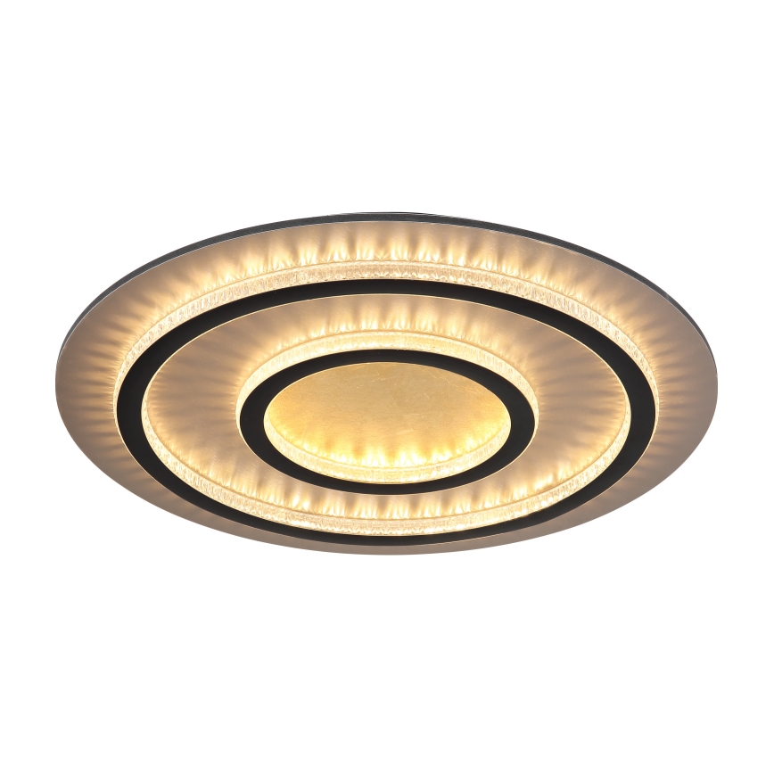 Globo - диммируемый потолочный светильник LED/60Вт/230В 3000-6500К, диаметр 55 см, чёрный, с пультом дистанционного управления