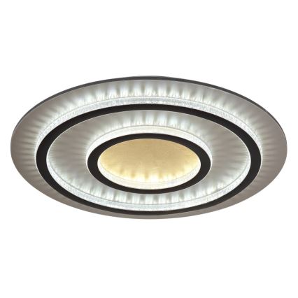 Globo - диммируемый потолочный светильник LED/60Вт/230В 3000-6500К, диаметр 55 см, чёрный, с пультом дистанционного управления