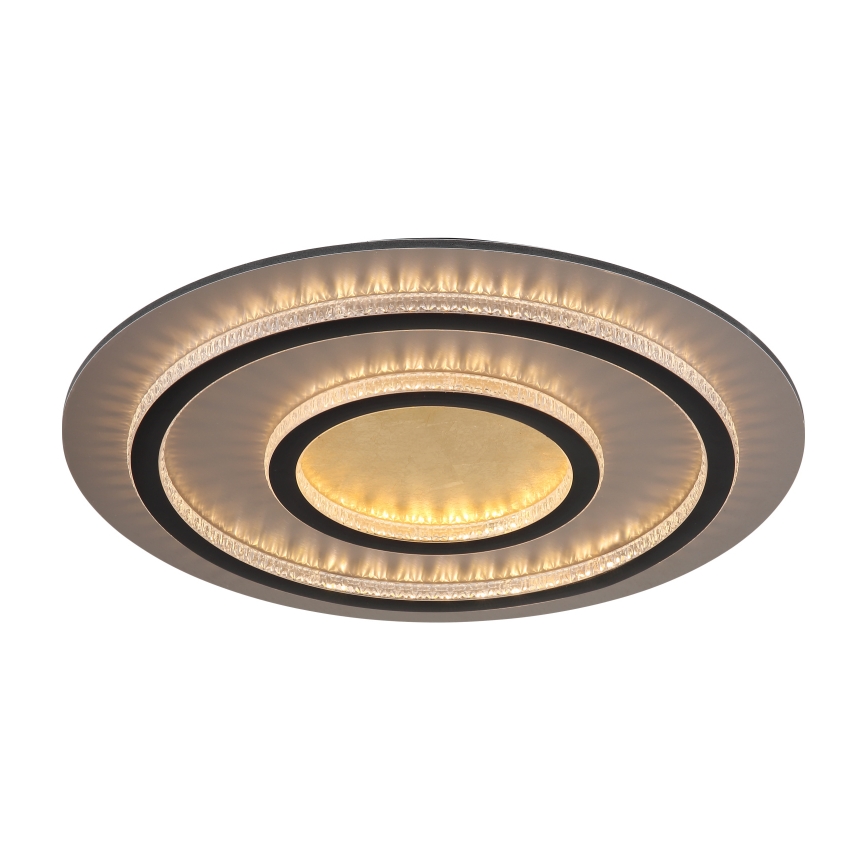 Globo - диммируемый потолочный светильник LED/60Вт/230В 3000-6500К, диаметр 55 см, чёрный, с пультом дистанционного управления