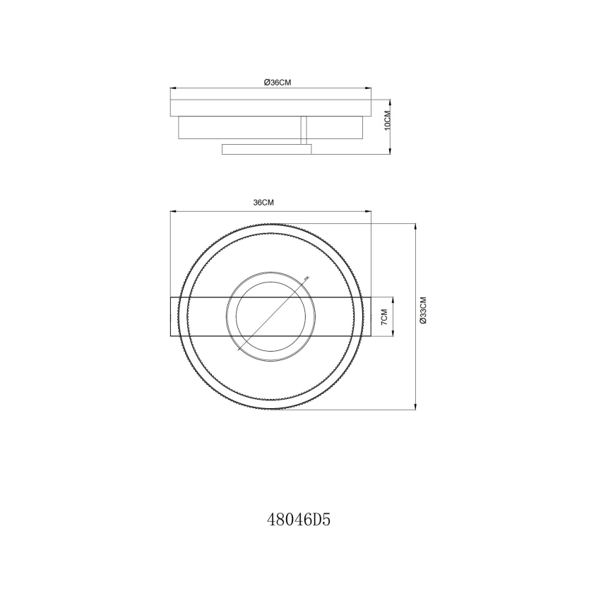 Globo - LED потолочный светильник LED/18Вт/230В 3000K 33x36 см