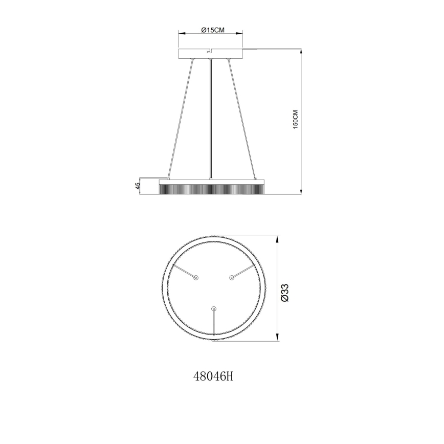 Globo - LED люстра на тросе LED/16W/230V 3000K