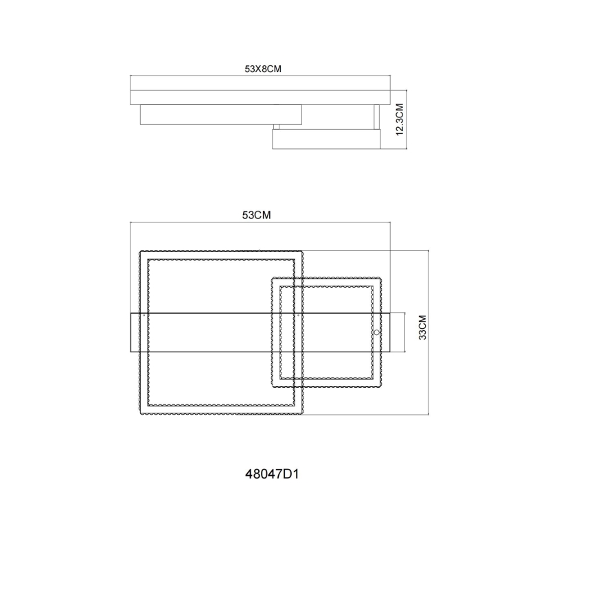 Globo - потолочный светильник LED/24Вт/230В 3000К 33x53 см