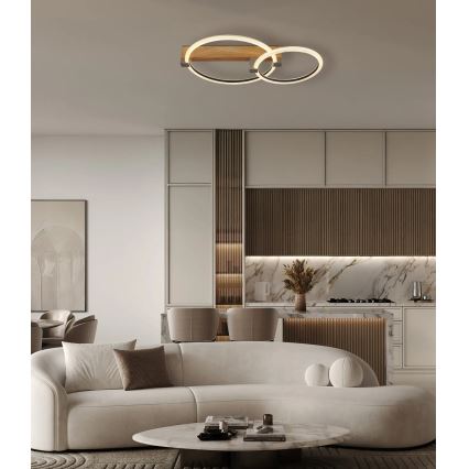 Globo - LED стельовий світильник LED/24Вт/230В 3000К 58x38 см бежевий