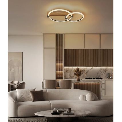 Globo - LED стельовий світильник LED/24Вт/230В 3000К 58x38 см бежевий