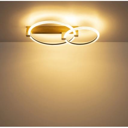Globo - LED стельовий світильник LED/24Вт/230В 3000К 58x38 см бежевий