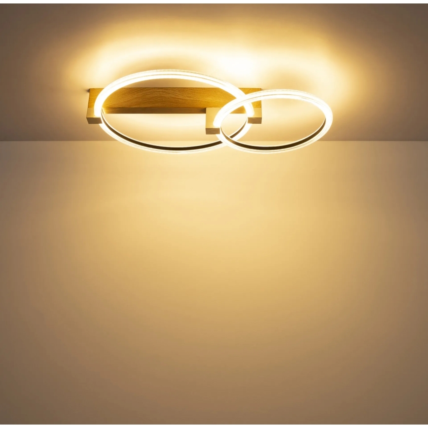 Globo - LED стельовий світильник LED/24Вт/230В 3000К 58x38 см бежевий