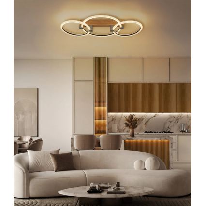 Globo - LED потолочный светильник LED/40W/230V 3000K 76,1x38 cm коричневый