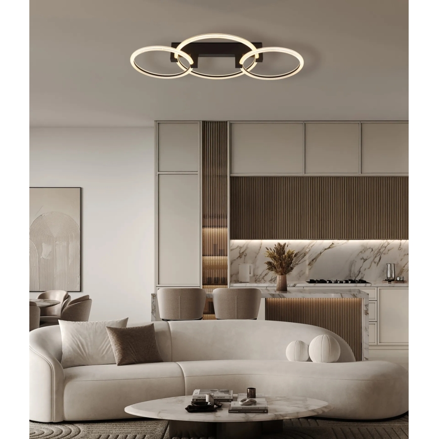 Globo - LED потолочный светильник LED/40W/230V 3000K 76,1x38 см чёрный