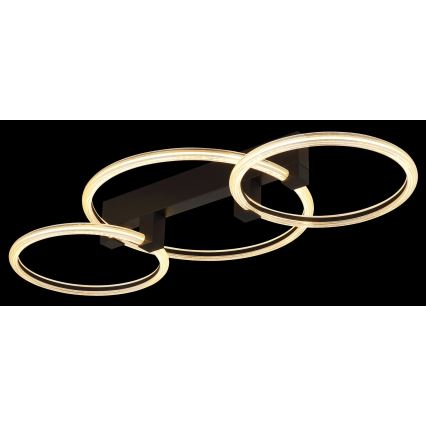 Globo - LED стельовий світильник LED/40Вт/230В 3000К 76,1x38 см чорний