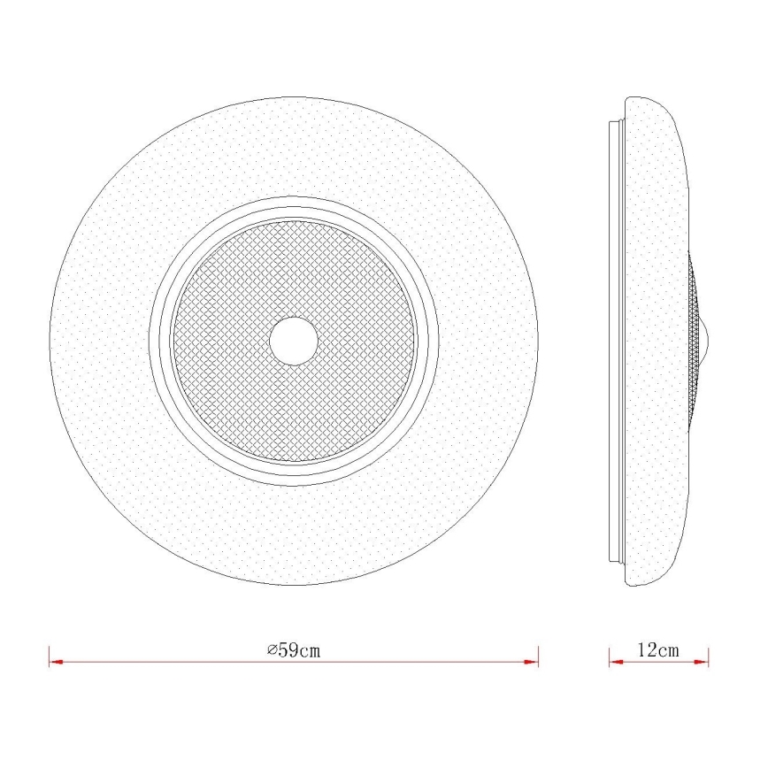 Globo - LED стельовий світильник LED/48W/230V 2700/4000/6000K діаметр 59 см білий