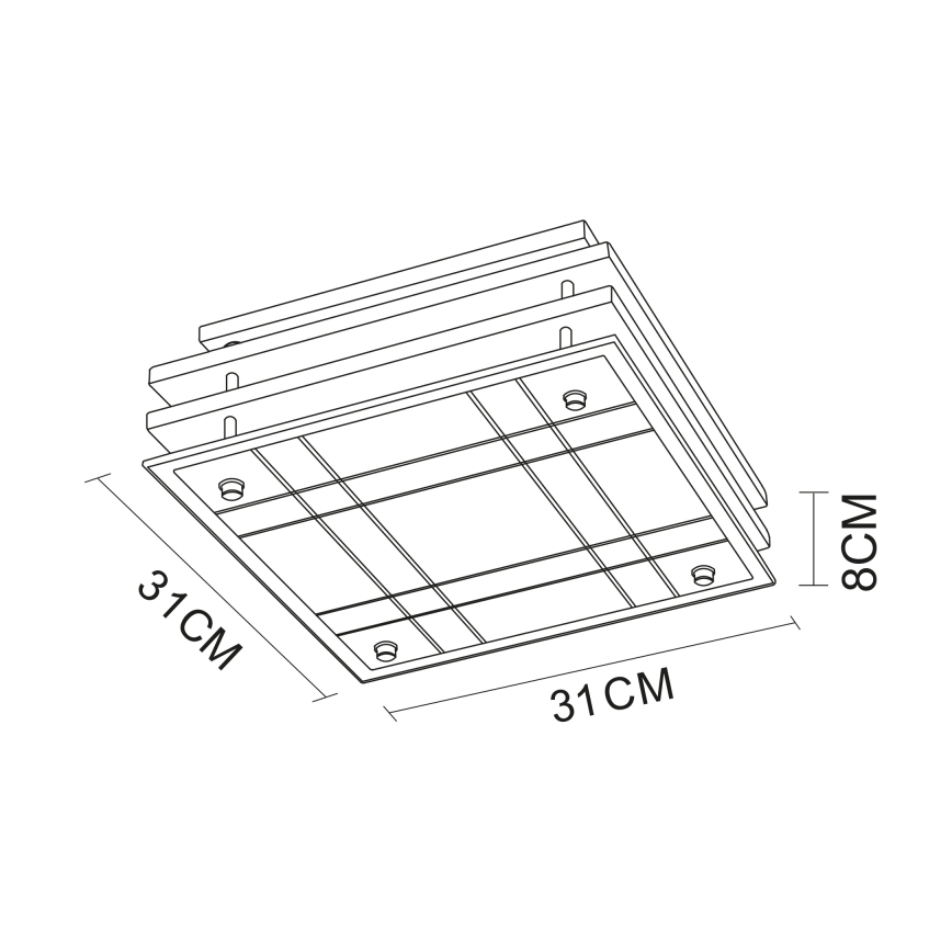 Globo - Потолочный светильник 2xE27/60W/230V