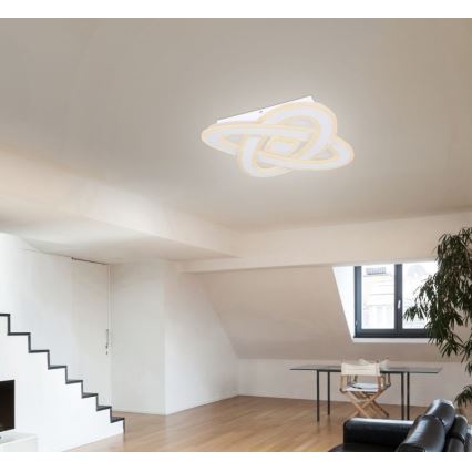 Globo - Светодиодный потолочный светильник с регулированием яркости LED/36W/230V 3000-6000K диаметр 50 см белый + дистанционное управление