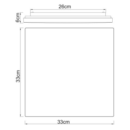 Globo - Стельовий LED світильник LED/12W/230V
