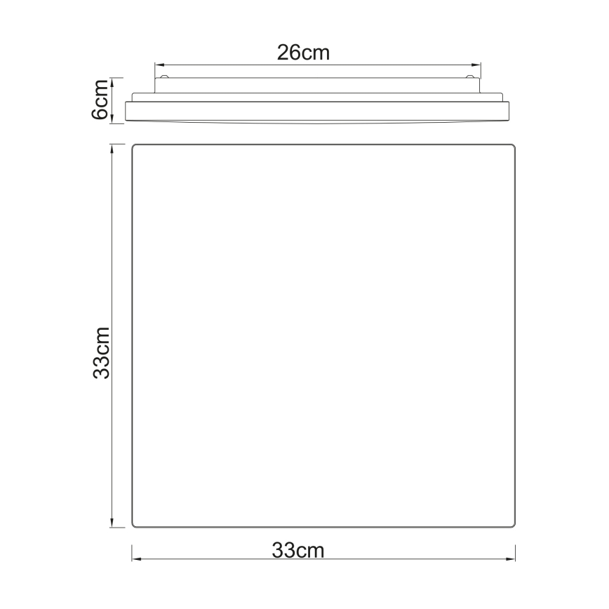 Globo - Стельовий LED світильник LED/12W/230V