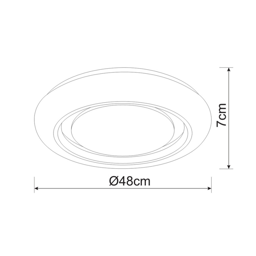Globo - LED потолочный светильник с диммером LED/28W/230V 3000-6000K Tuya Wi-Fi + пульт дистанционного управления