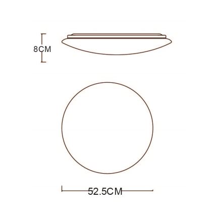 Globo - Светодиодный потолочный светильник с регулированием яркости LED/48W/230V 3000-6400K + дистанционное управление