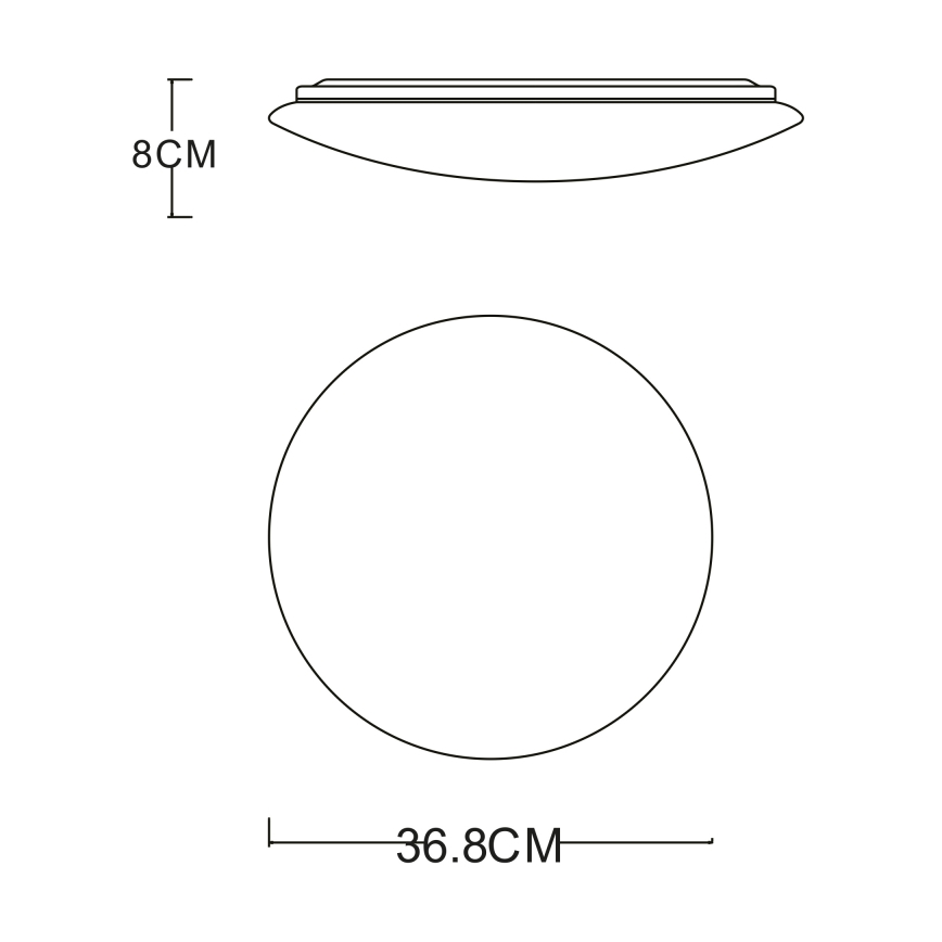 GLOBO - Стельовий LED світильник LED/24W/230V