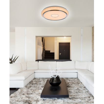 Globo - Светодиодный потолочный светильник с регулированием яркости LED/40W/230V 2700-6500K + дистанционное управление