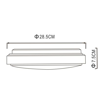 Globo - Стельовий LED світильник LED/18W/230V 3000K