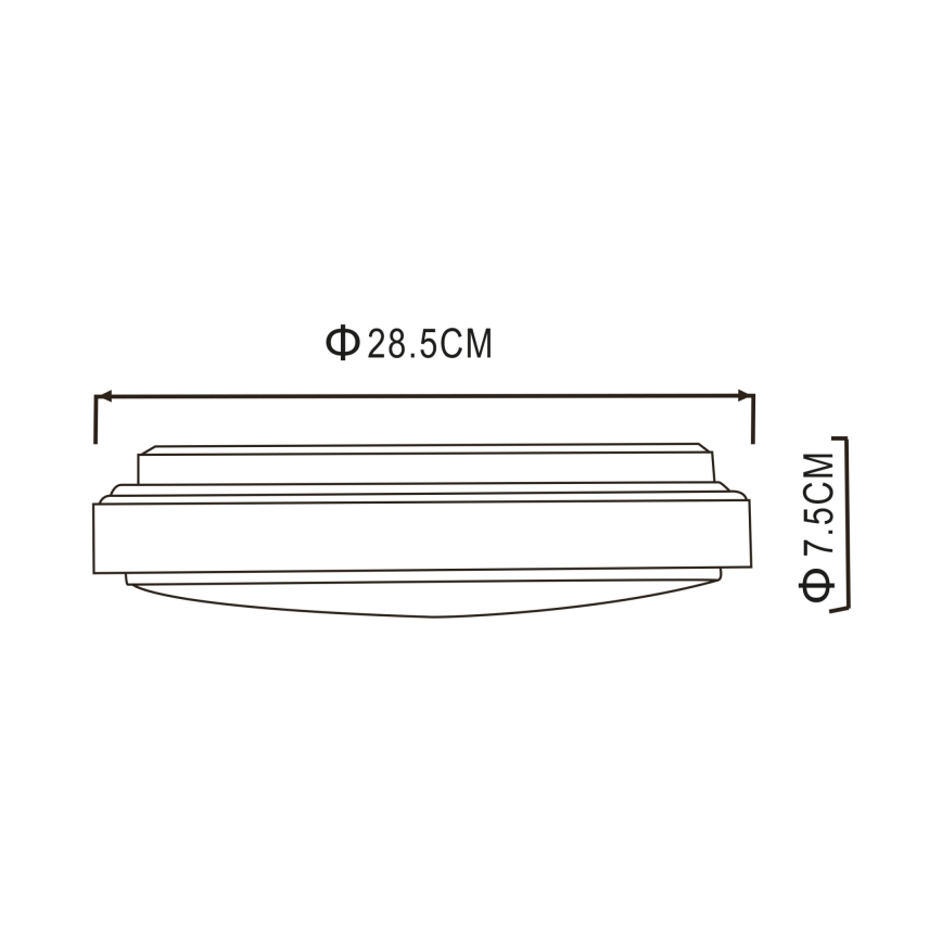 Globo - Стельовий LED світильник LED/18W/230V 3000K
