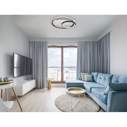 Globo 48459-46 - диммируемый потолочный светильник ANI LED/46W/230V 2700-6000K 48x52 cm + с дистанционным пультом управления