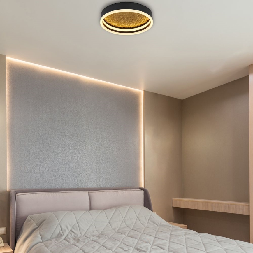 Globo - Стельовий LED світильник LED/24W/230V ⌀ 30 см чорний