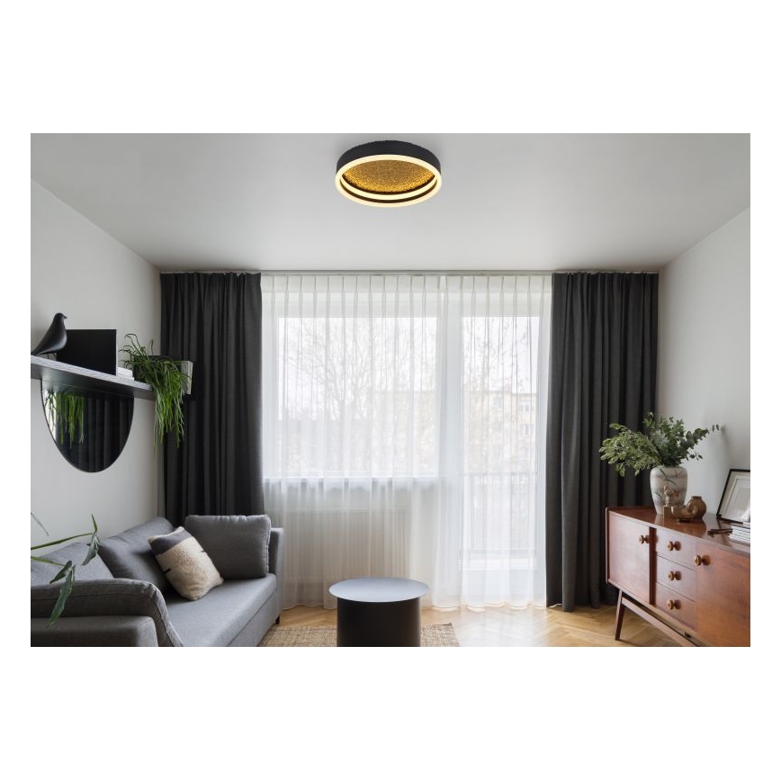 Globo - Светодиодный потолочный светильник LED/24W/230V диаметр 30 см черный
